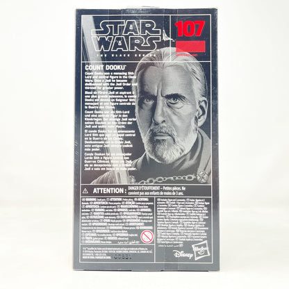 Vintage Hasbro Star Wars Black Series Sealed Figures Count Dooku #107 - Hasbro Black Series (2020)