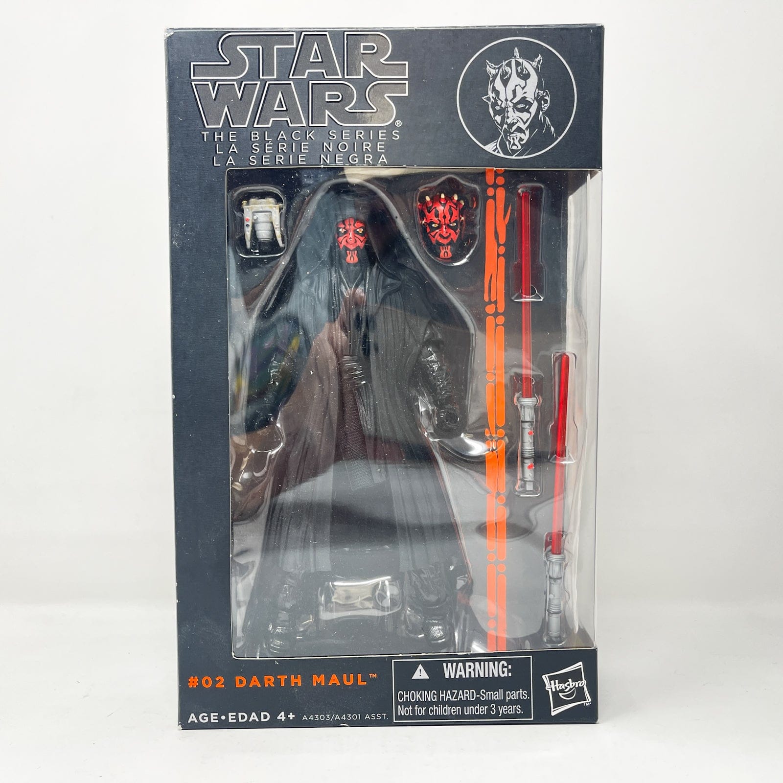 Vintage Hasbro Star Wars Black Series Sealed Figures Darth Maul - Orange #02 - Black Series Hasbro Star Wars Action Figure