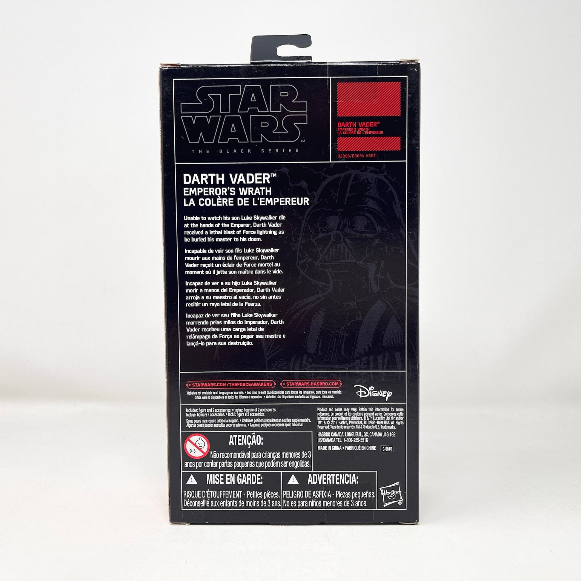 Vintage Hasbro Star Wars Black Series Sealed Figures Darth Vader (Emperors Wrath) - Black Series Hasbro Star Wars Action Figure