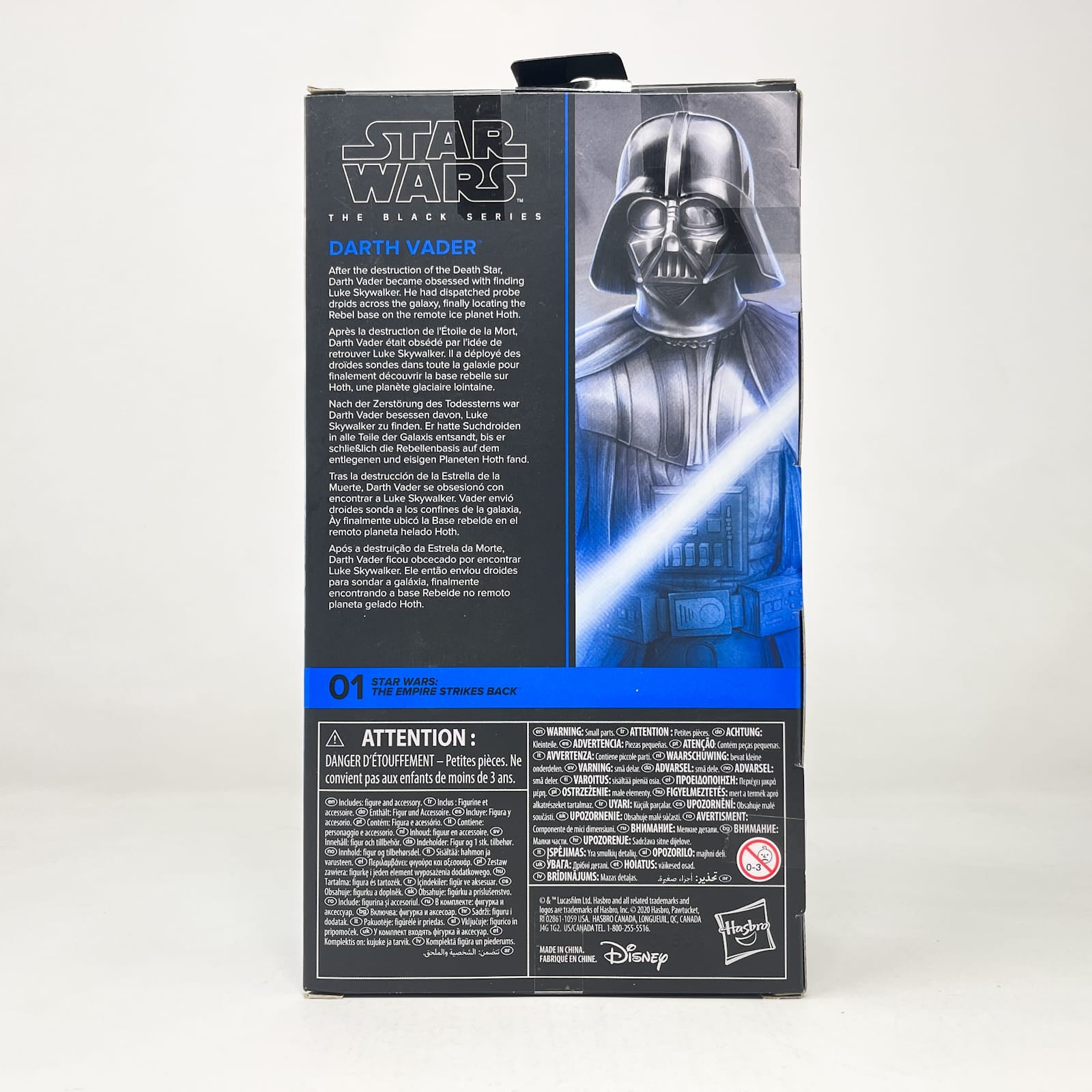 Vintage Hasbro Star Wars Black Series Sealed Figures Darth Vader ESB 01 - 40th Anniversary - Hasbro Black Series (2020)