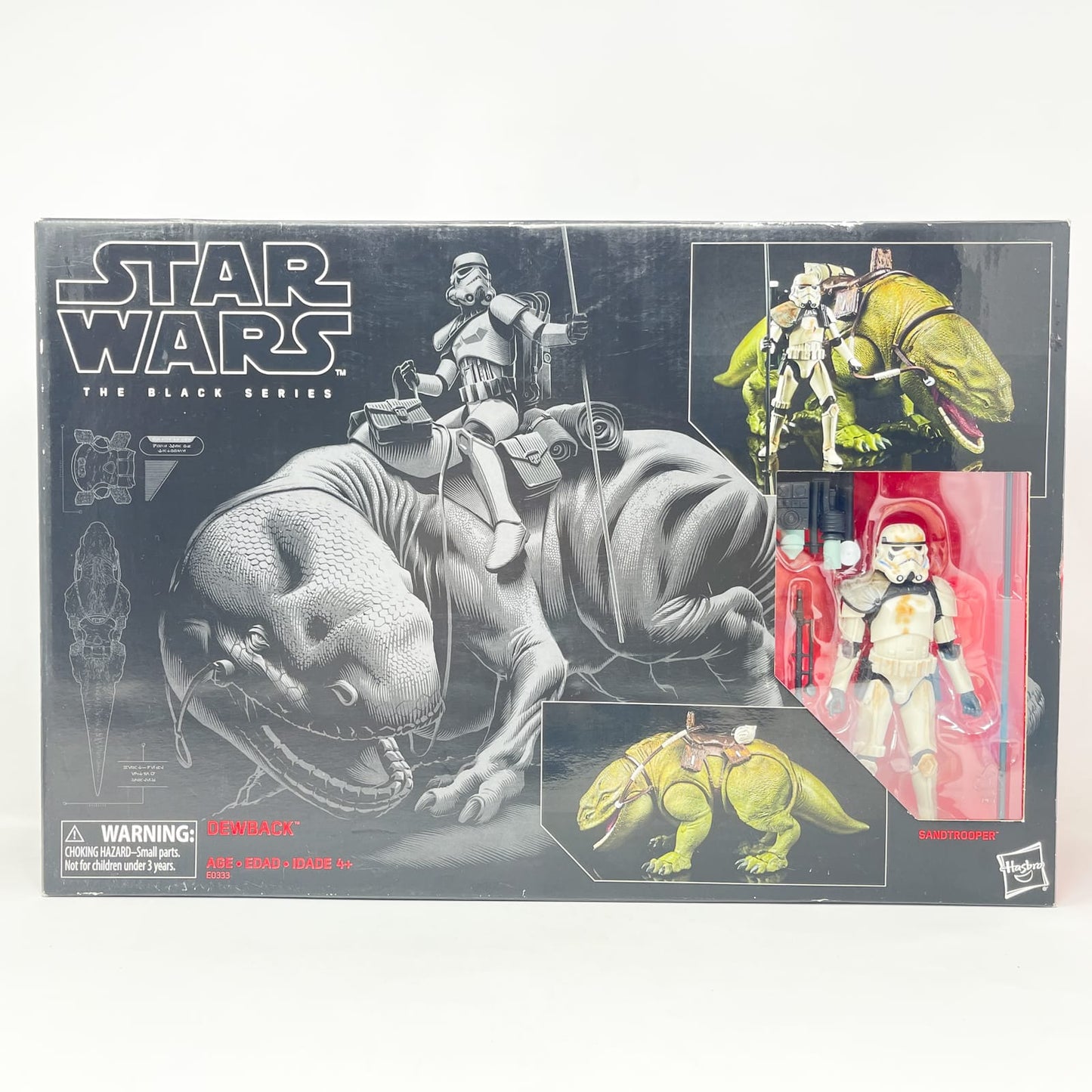 Vintage Hasbro Star Wars Black Series Sealed Figures Dewback and Sandtrooper – Hasbro Black Series (2018)