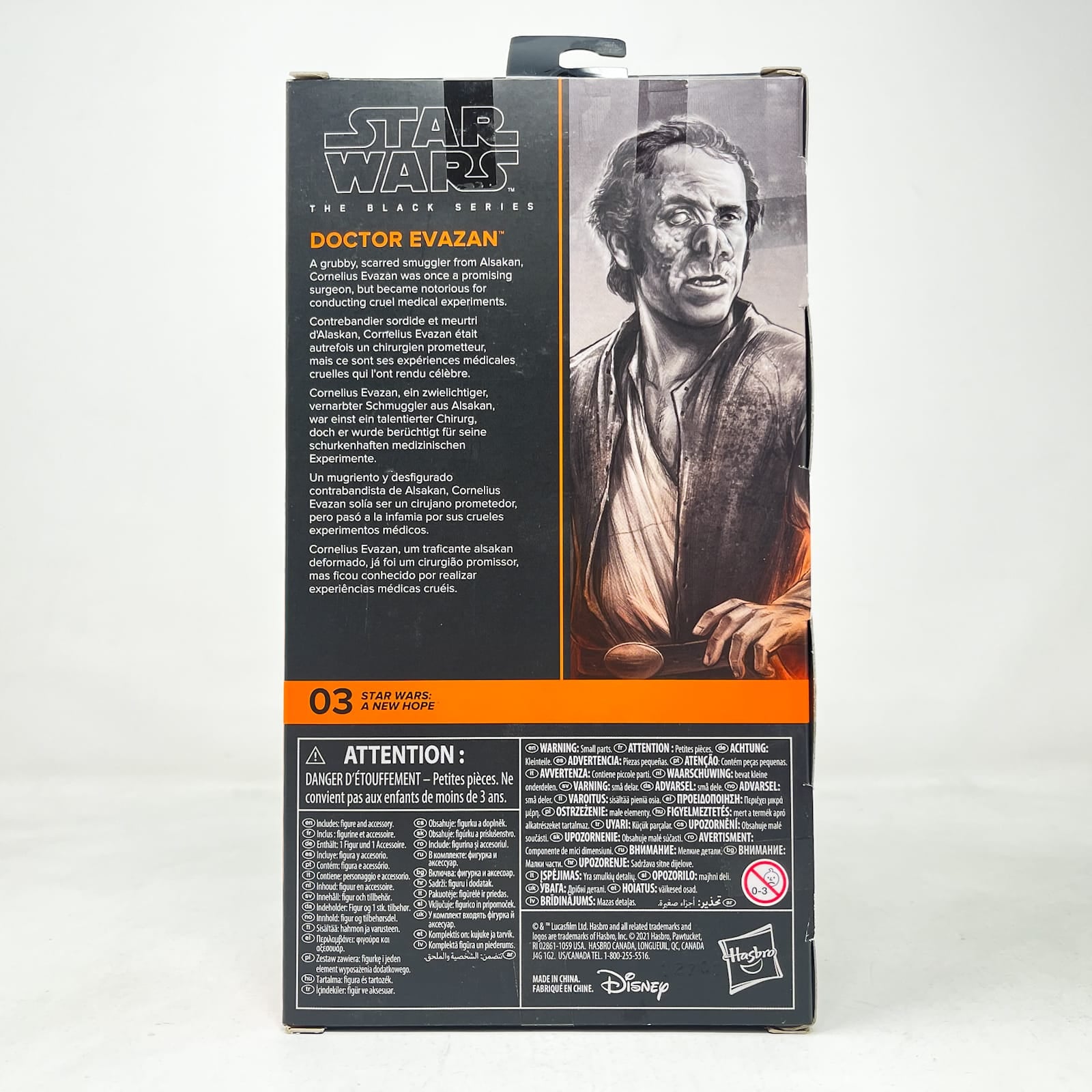 Vintage Hasbro Star Wars Black Series Sealed Figures Doctor Evazan ANH 03 - Hasbro Black Series (2021)