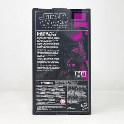 Vintage Hasbro Star Wars Black Series Sealed Figures Electrostaff Purge Trooper (Fallen Order) - Hasbro Black Series (2020)