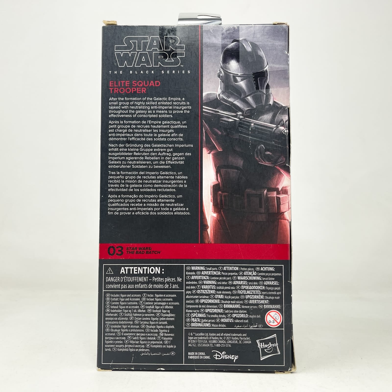 Vintage Hasbro Star Wars Black Series Sealed Figures Elite Squad Trooper (The Bad Batch) BB 03 - Hasbro Black Series (2021)