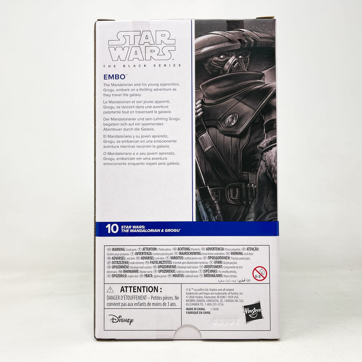 Vintage Hasbro Star Wars Black Series Sealed Figures Embo WHITE BOX - Mandalorian and Grogu #10 - Hasbro Black Series (2026)