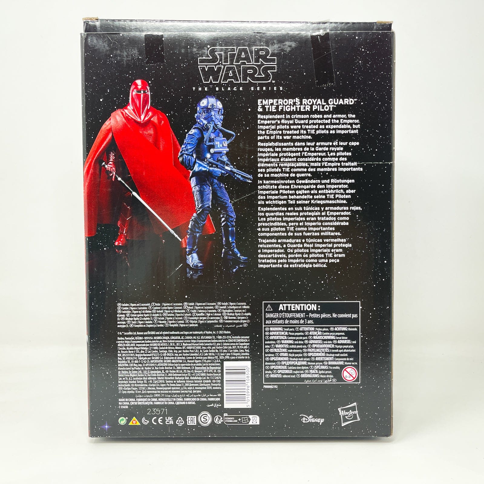 Vintage Hasbro Star Wars Black Series Sealed Figures Emperor's Royal Guard and TIE Fighter Pilot Carbonized 2-Pack - Hasbro Black Series 40th (2023)