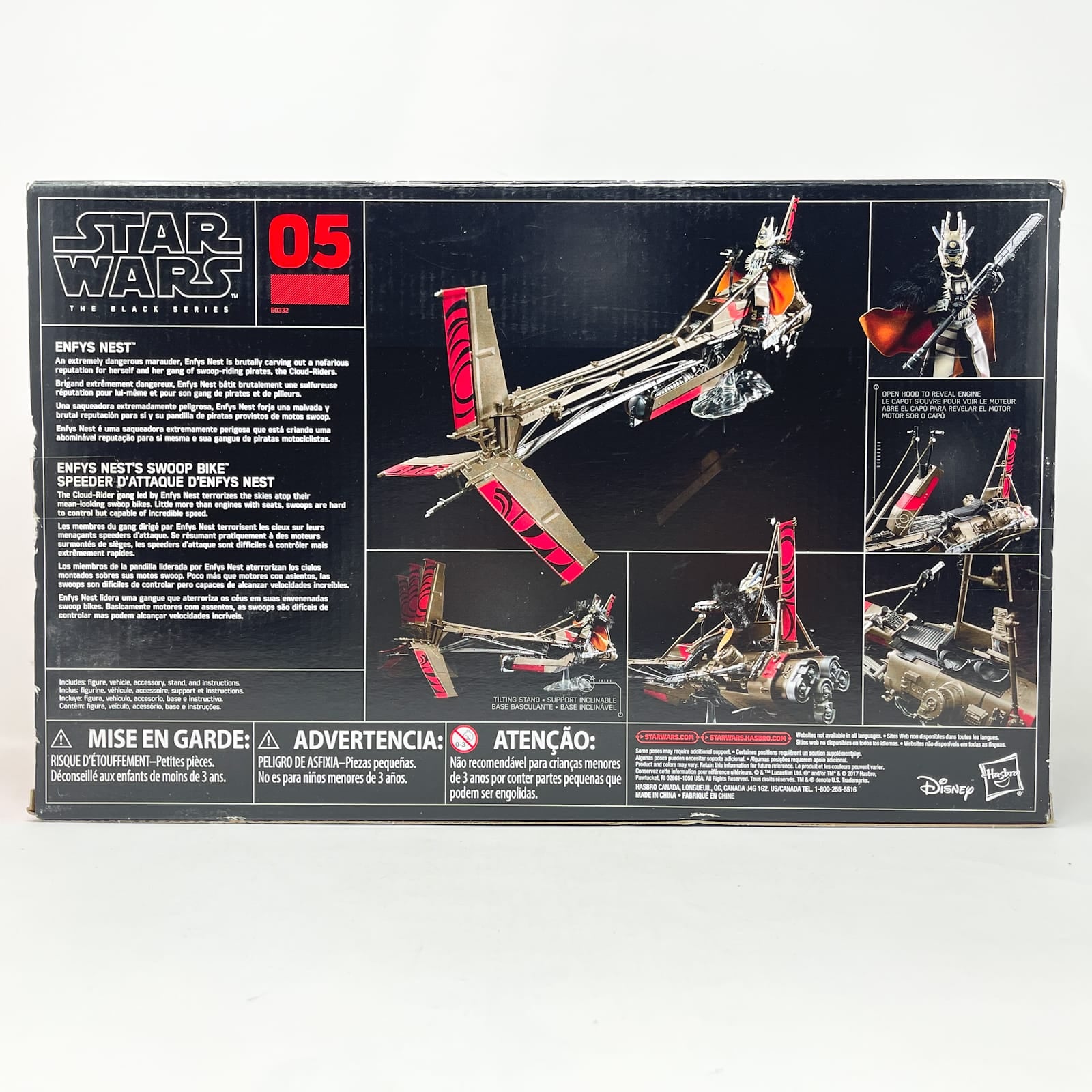 Vintage Hasbro Star Wars Black Series Sealed Figures Enfys Nest's Swoop Bike with Enfys Nest – Hasbro Black Series (2018)