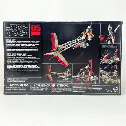 Vintage Hasbro Star Wars Black Series Sealed Figures Enfys Nest's Swoop Bike with Enfys Nest – Hasbro Black Series (2018)