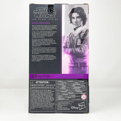 Vintage Hasbro Star Wars Black Series Sealed Figures Ezra Bridger (Rebels) REB 03 (2020) - Black Series Hasbro Star Wars Action Figure