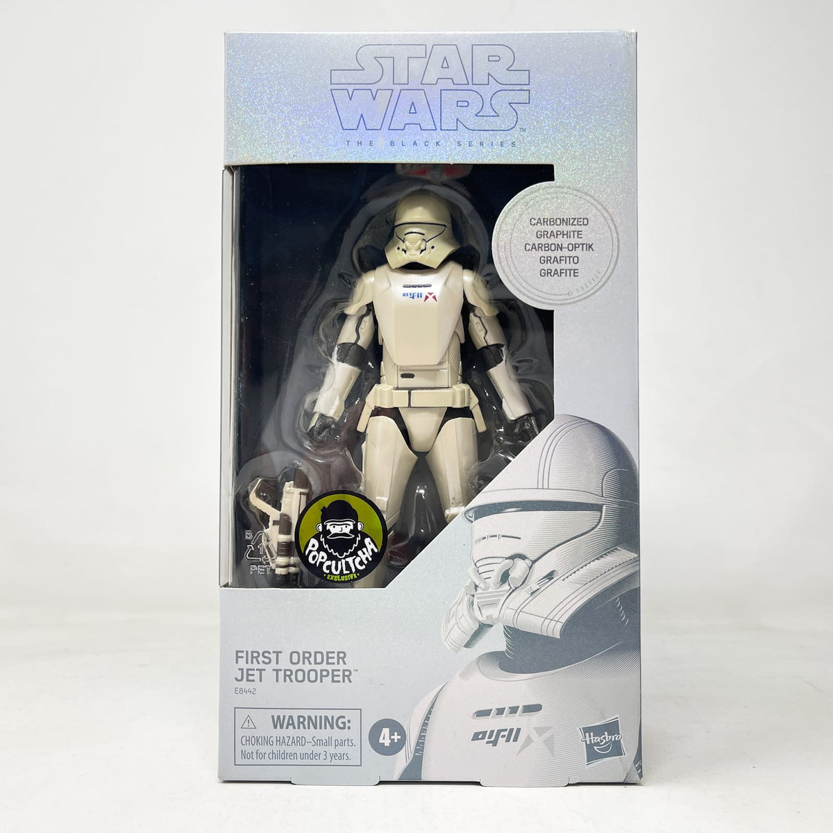 Vintage Hasbro Star Wars Black Series Sealed Figures First Order Jet Trooper (Carbonized) #99 - Hasbro Black Series (2019)