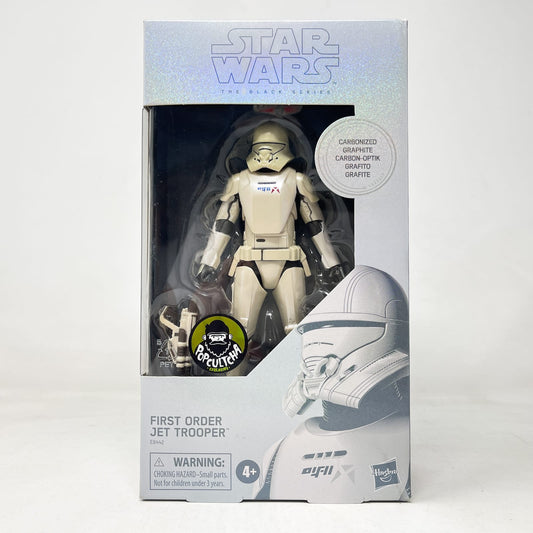 Vintage Hasbro Star Wars Black Series Sealed Figures First Order Jet Trooper (Carbonized) #99 - Hasbro Black Series (2019)