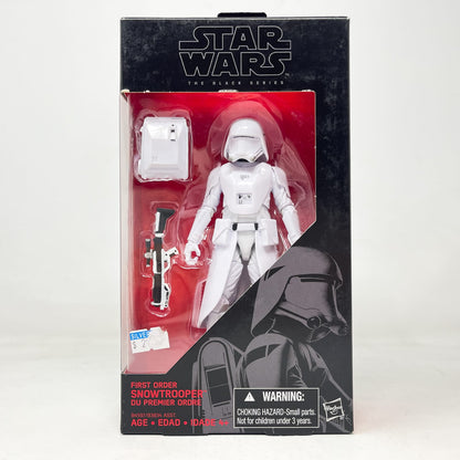 Vintage Hasbro Star Wars Black Series Sealed Figures First Order Snowtrooper #12 - Hasbro Black Series (2019)