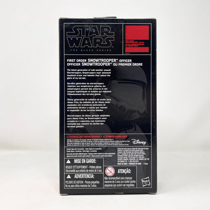 Vintage Hasbro Star Wars Black Series Sealed Figures First Order Snowtrooper Officer - Black Series Hasbro Star Wars Action Figure