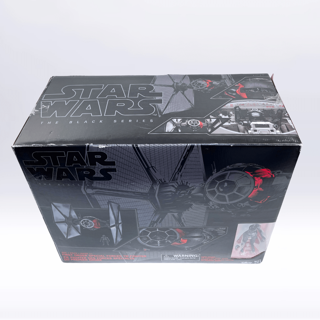 Vintage Hasbro Star Wars Black Series Sealed Figures First Order Special Forces TIE Fighter #01 w/ Pilot - Black Series Hasbro Star Wars 1:12 Scale Vehicle