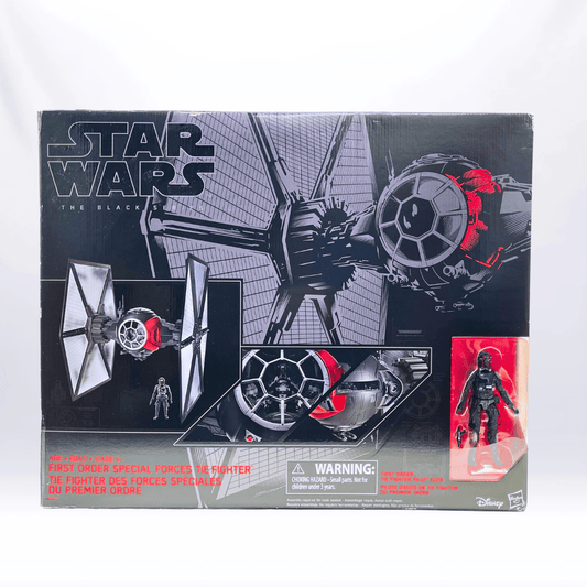 Vintage Hasbro Star Wars Black Series Sealed Figures First Order Special Forces TIE Fighter #01 w/ Pilot - Black Series Hasbro Star Wars 1:12 Scale Vehicle