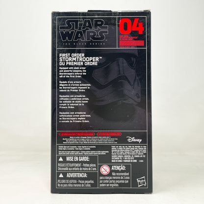 Vintage Hasbro Star Wars Black Series Sealed Figures First Order Stormtrooper #04 - Hasbro Black Series (2015)