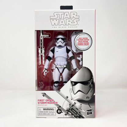 Vintage Hasbro Star Wars Black Series Sealed Figures First Order Stormtrooper (First Edition) #97 - Black Series Hasbro Star Wars Action Figure