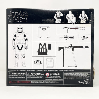 Vintage Hasbro Star Wars Black Series Sealed Figures First Order Stormtrooper with Gear - Amazon - Hasbro Black Series (2015)