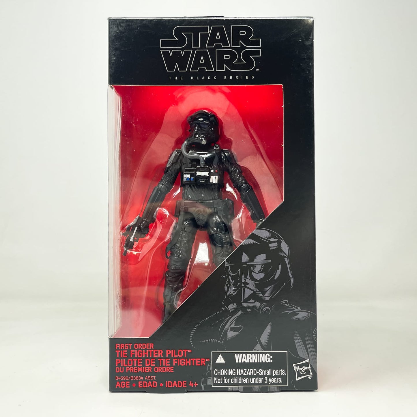 Vintage Hasbro Star Wars Black Series Sealed Figures First Order TIE Fighter Pilot #11 - Hasbro Black Series (2015)