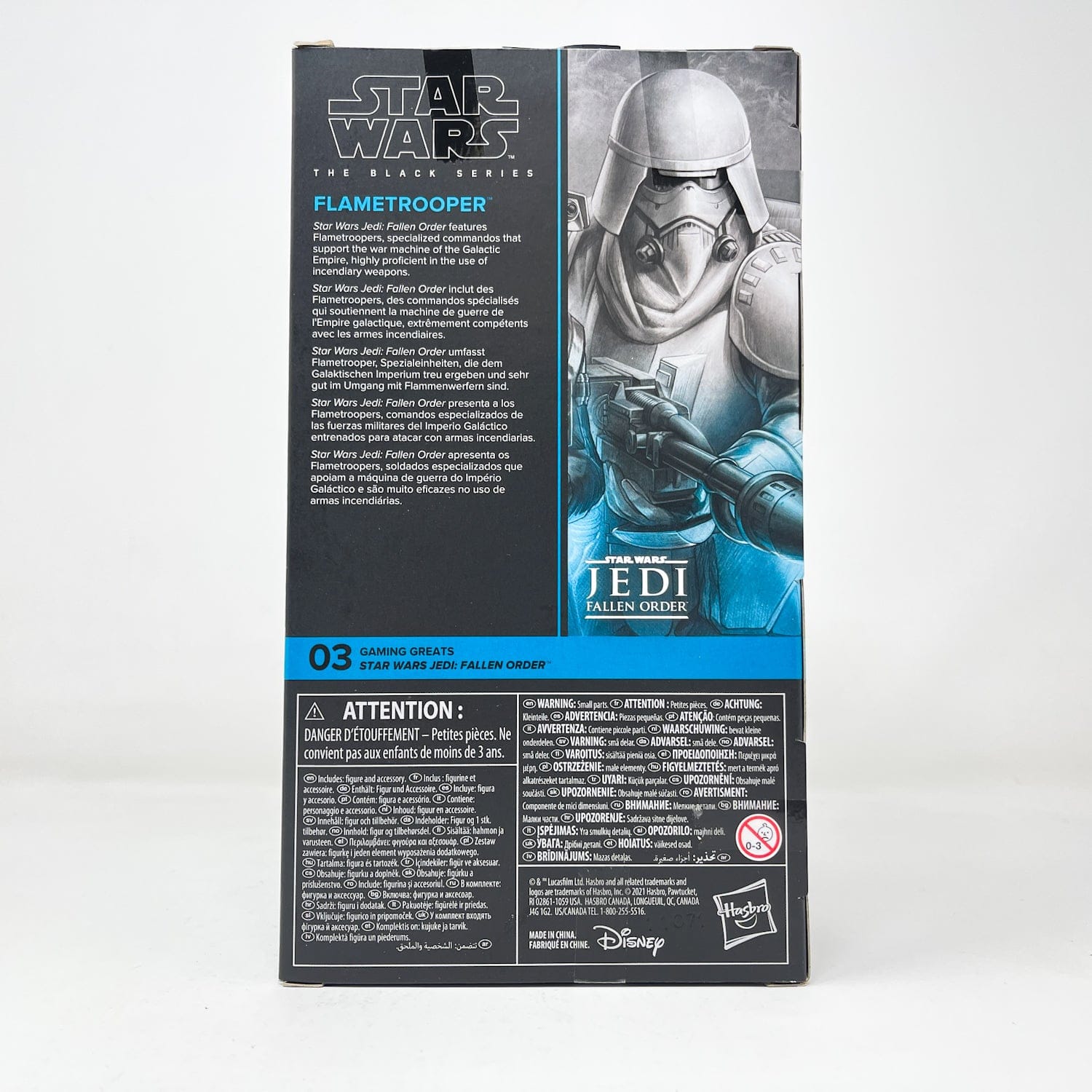 Vintage Hasbro Star Wars Black Series Sealed Figures Flametrooper (Fallen Order) GG 03 - Black Series Hasbro Star Wars Action Figure