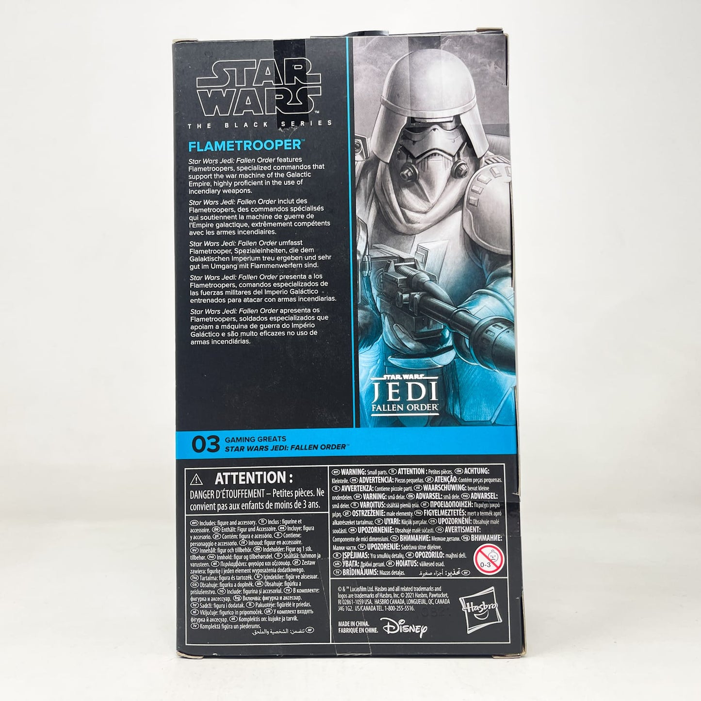 Vintage Hasbro Star Wars Black Series Sealed Figures Flametrooper (Fallen Order) GG 03 - Hasbro Black Series (2021)