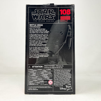 Vintage Hasbro Star Wars Black Series Sealed Figures Geonosis Battle Droid #108 - Hasbro Black Series (2020)