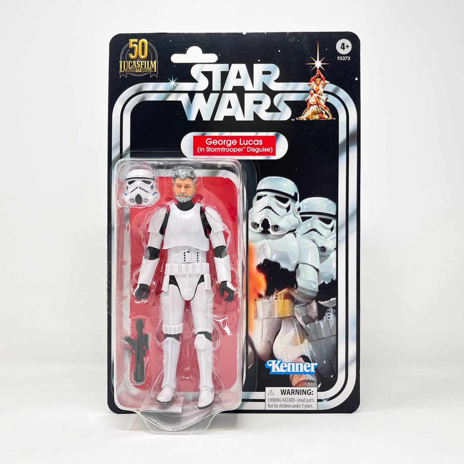 Vintage Hasbro Star Wars Black Series Sealed Figures George Lucas (Stormtrooper Disguise) - 50th Anniversary - Hasbro Black Series (2022)