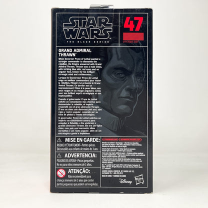 Vintage Hasbro Star Wars Black Series Sealed Figures Grand Admiral Thrawn #47 - Hasbro Black Series (2017)