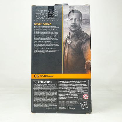 Vintage Hasbro Star Wars Black Series Sealed Figures Greef Karga MAN 06 - Hasbro Black Series (2021)