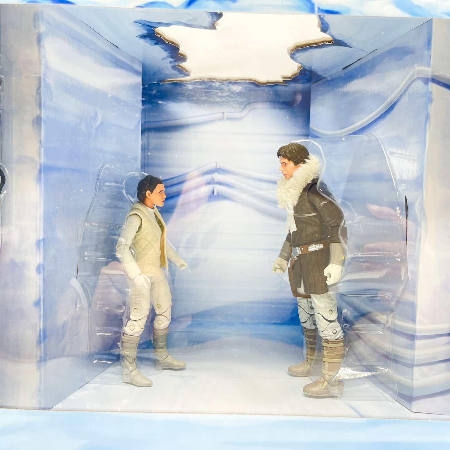 Vintage Hasbro Star Wars Black Series Sealed Figures Han Solo and Princess Leia Organa (Hoth) - Hasbro Black Series (2018)