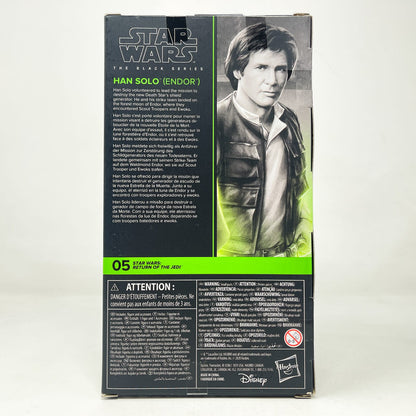 Vintage Hasbro Star Wars Black Series Sealed Figures Han Solo (Endor) ROTJ 05 - Hasbro Black Series (2020)