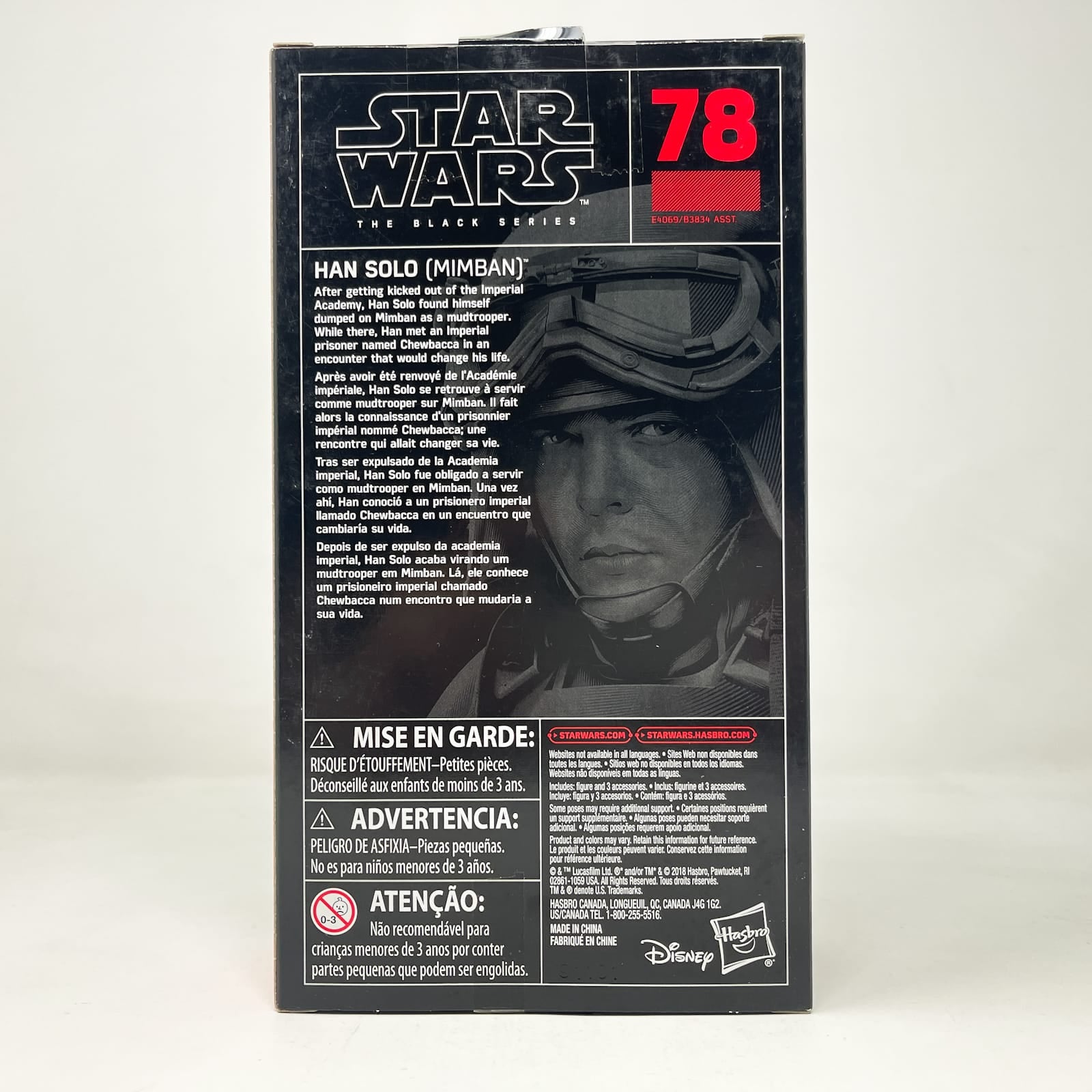 Vintage Hasbro Star Wars Black Series Sealed Figures Han Solo (Mimban) #78 - Han Solo Movie – Hasbro Black Series (2018)
