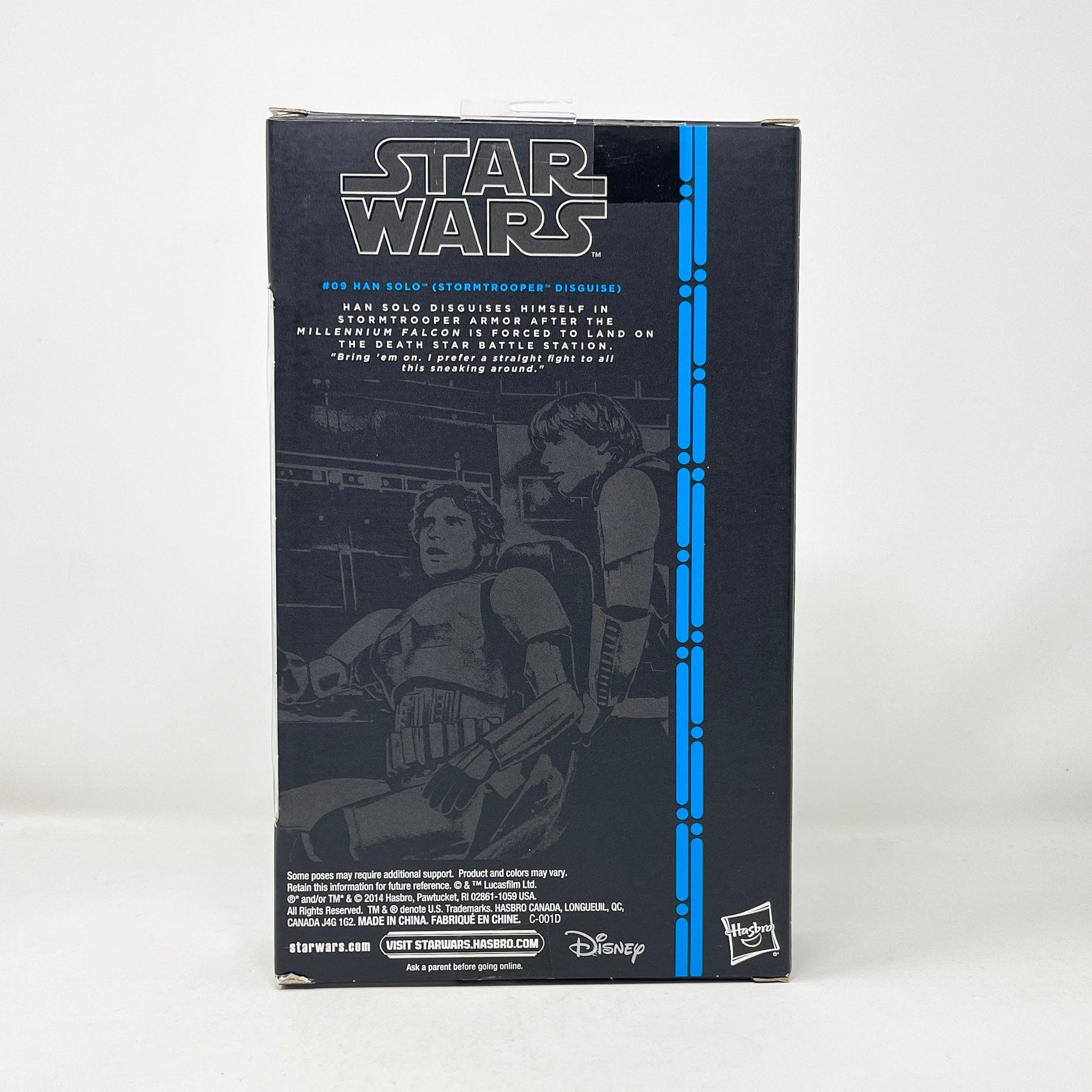 Vintage Hasbro Star Wars Black Series Sealed Figures Han Solo - Stormtrooper Disguise #09 (2014) Blue Line - Black Series Hasbro Star Wars Action Figure