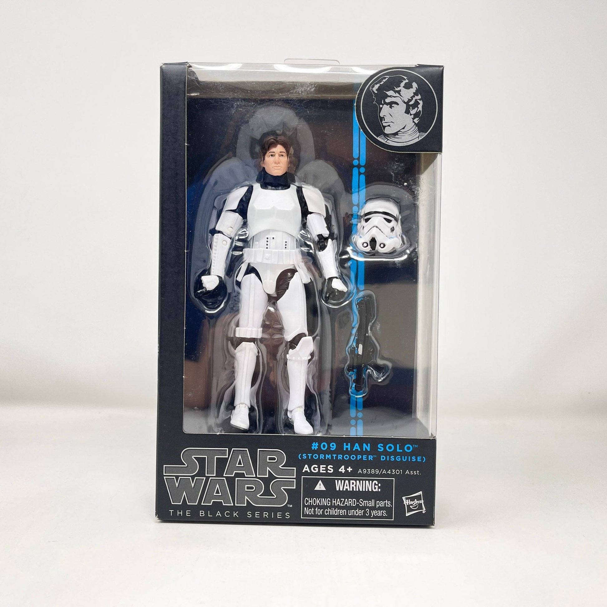 Vintage Hasbro Star Wars Black Series Sealed Figures Han Solo - Stormtrooper Disguise #09 (2014) Blue Line - Black Series Hasbro Star Wars Action Figure