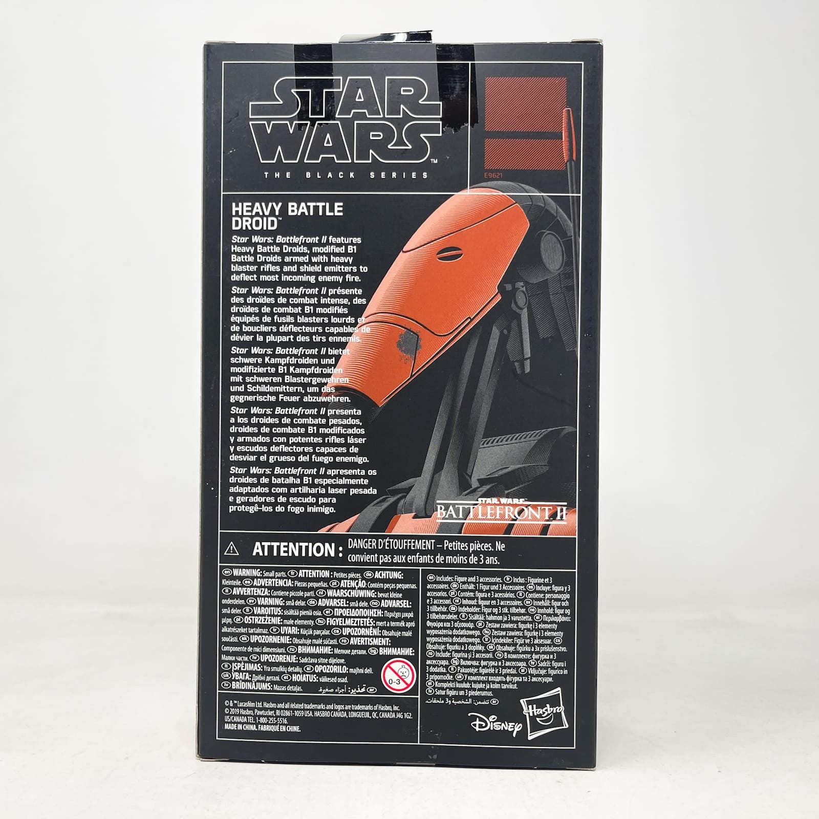 Vintage Hasbro Star Wars Black Series Sealed Figures Heavy Battle Droid (Battlefront II) - Hasbro Black Series (2019)