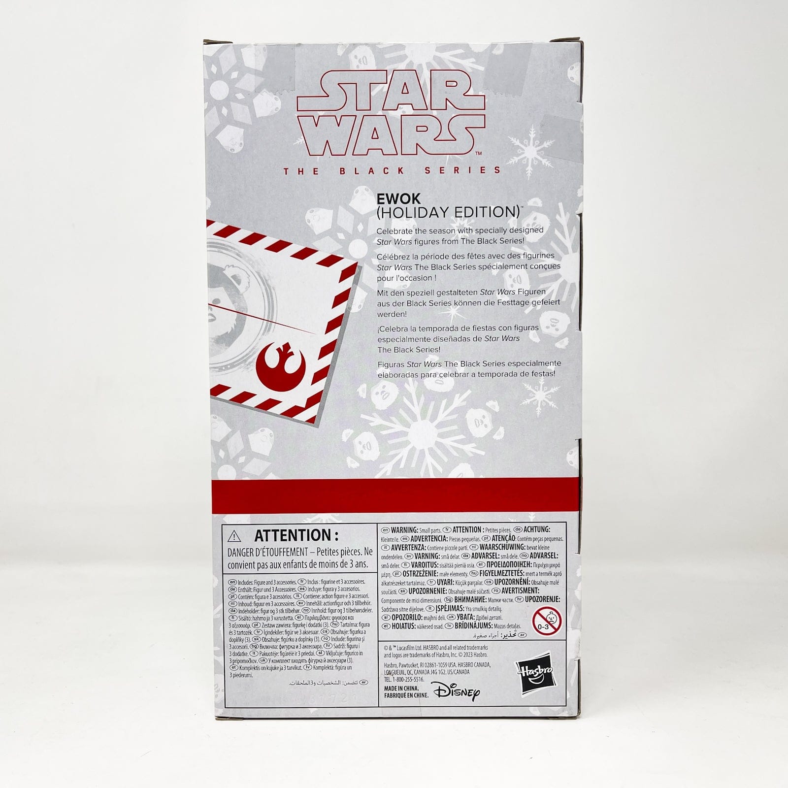 Vintage Hasbro Star Wars Black Series Sealed Figures Holiday Ewok with Porg and Case- Black Series Hasbro Star Wars Action Figure