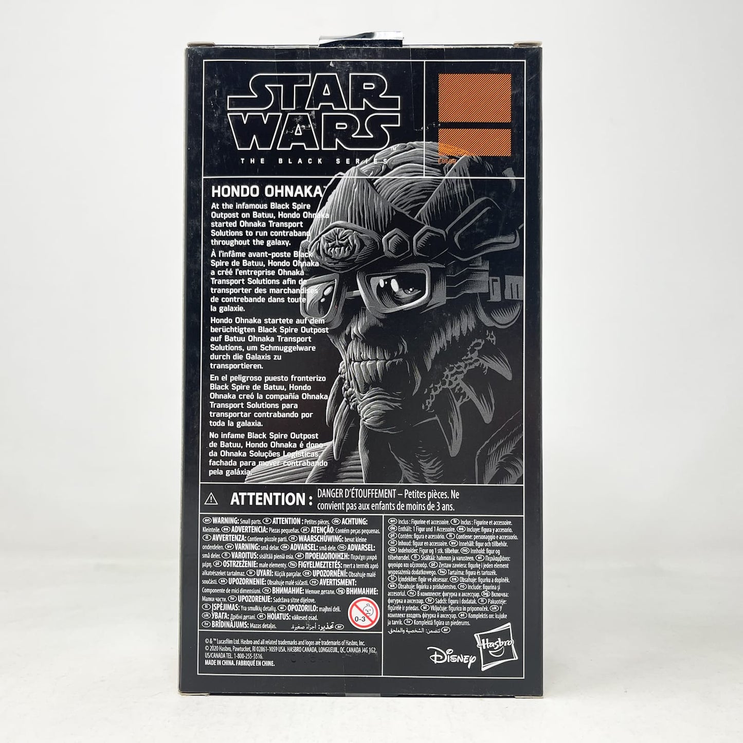 Vintage Hasbro Star Wars Black Series Sealed Figures Hondo Ohnaka (Galaxy's Edge) - Hasbro Black Series (2020)