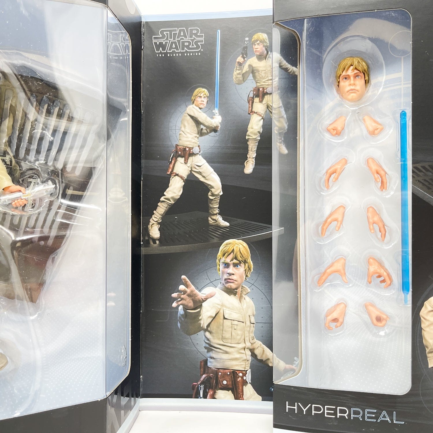 Vintage Hasbro Star Wars Black Series Sealed Figures HyperReal Luke Skywalker - Hasbro Black Series
