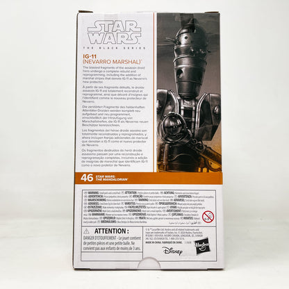 Vintage Hasbro Star Wars Black Series Sealed Figures IG-11 (Nevarro Marshal) WHITE BOX- Mandalorian #46 - Hasbro Black Series (2026)