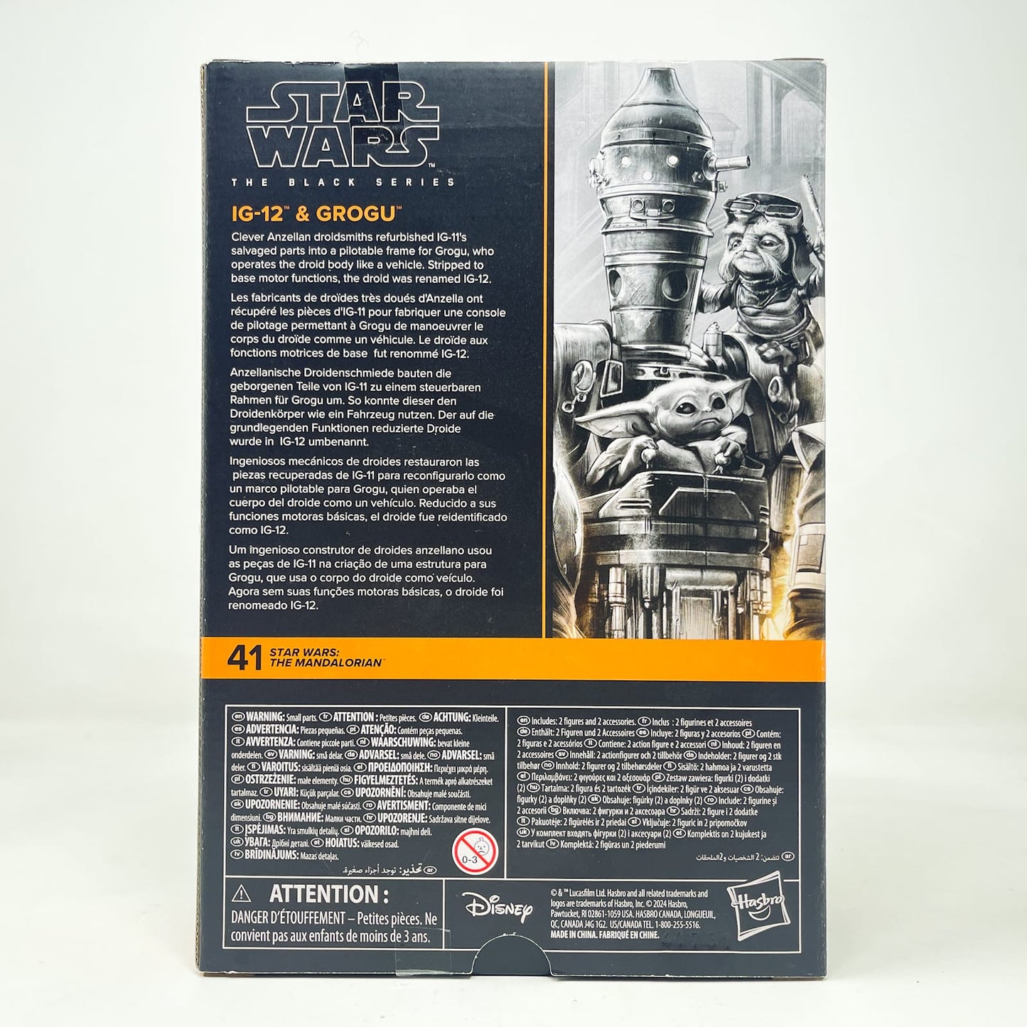 Vintage Hasbro Star Wars Black Series Sealed Figures IG-12 & Grogu (Deluxe) - Hasbro Black Series (2024)