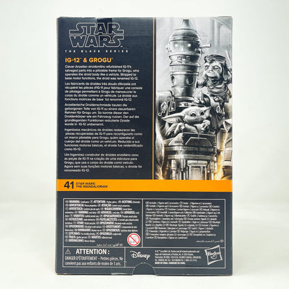 Vintage Hasbro Star Wars Black Series Sealed Figures IG-12 & Grogu (Deluxe) - Hasbro Black Series (2024)