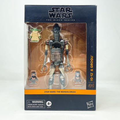 Vintage Hasbro Star Wars Black Series Sealed Figures IG-12 & Grogu (Deluxe) - Hasbro Black Series (2024)