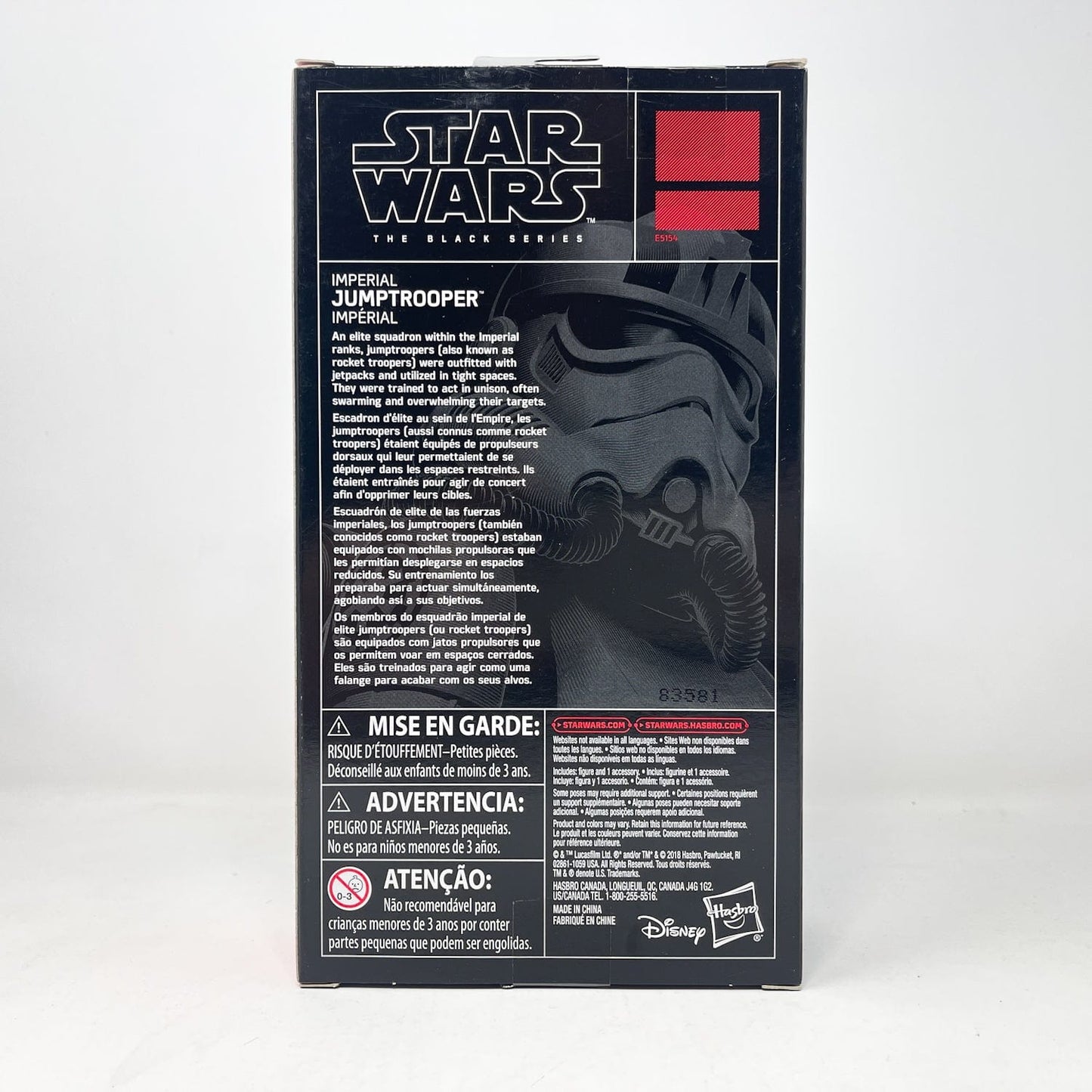 Vintage Hasbro Star Wars Black Series Sealed Figures Imperial Jump Trooper (2019) - Black Series Hasbro Star Wars Action Figure