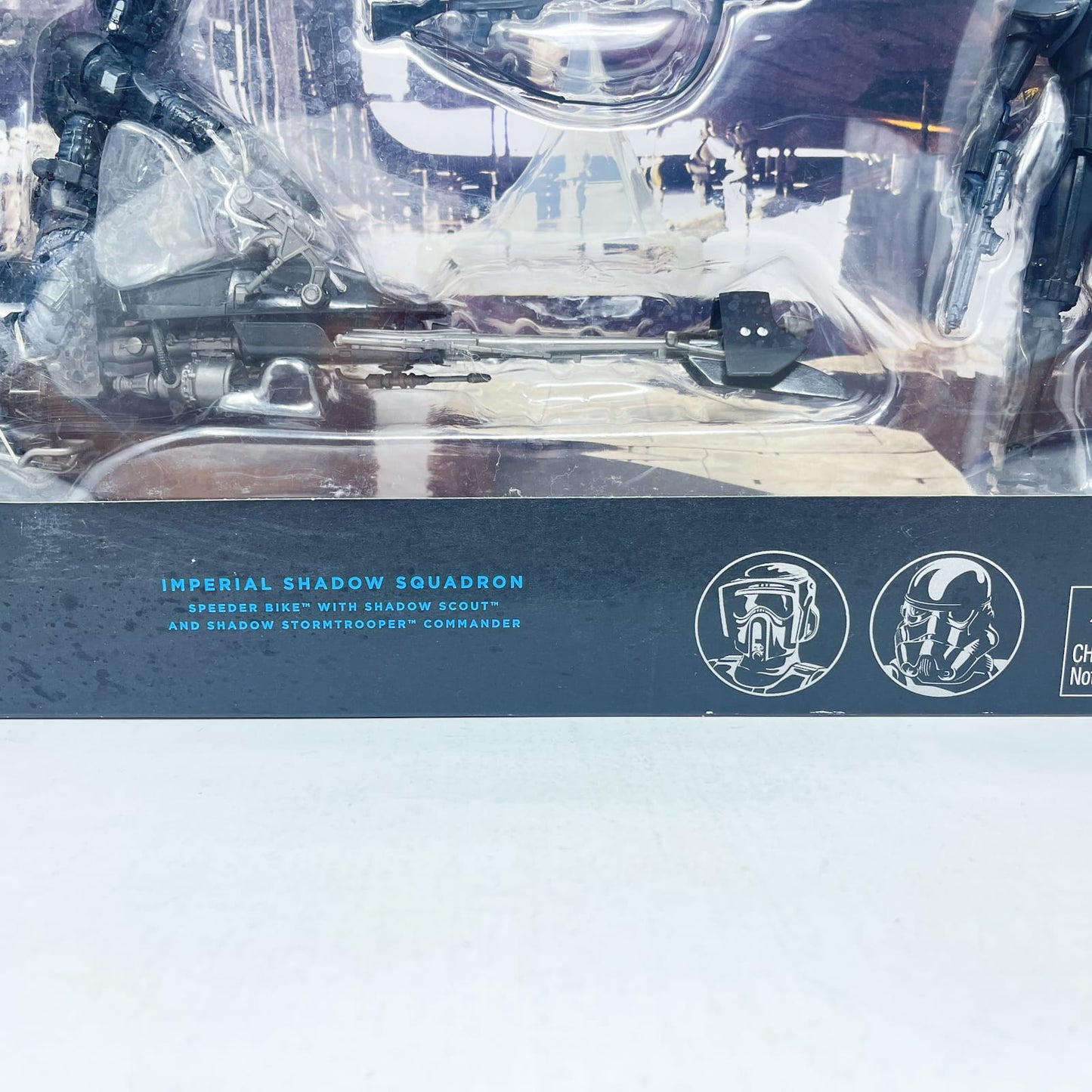 Vintage Hasbro Star Wars Black Series Sealed Figures Imperial Shadow Squadron Speeder Bike with Clone Troopers - Hasbro Black Series (2015)