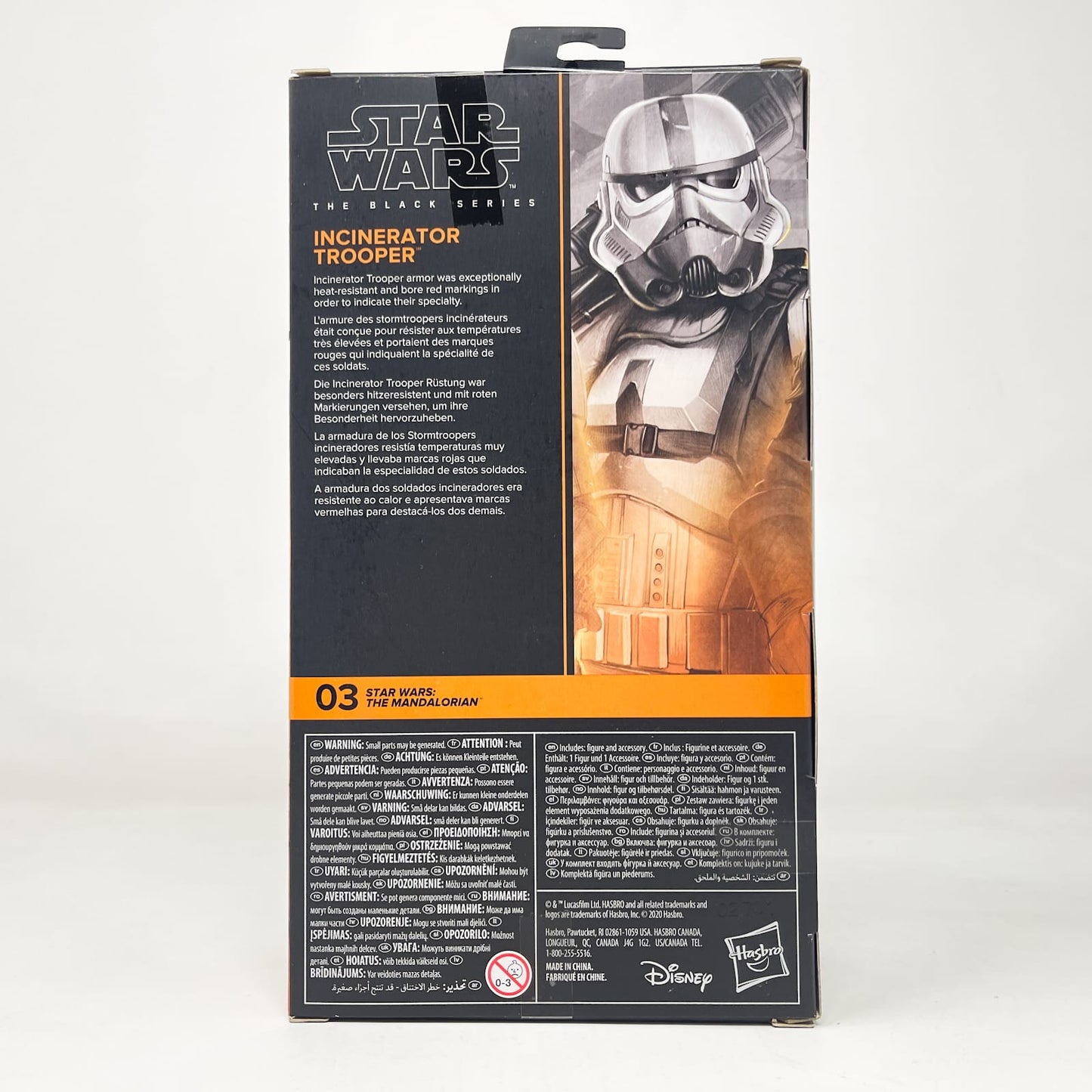 Vintage Hasbro Star Wars Black Series Sealed Figures Incinerator Trooper (Mandalorian) MAN 03 - Hasbro Black Series (2021)
