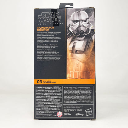 Vintage Hasbro Star Wars Black Series Sealed Figures Incinerator Trooper (Mandalorian) MAN 03 - Hasbro Black Series (2021)
