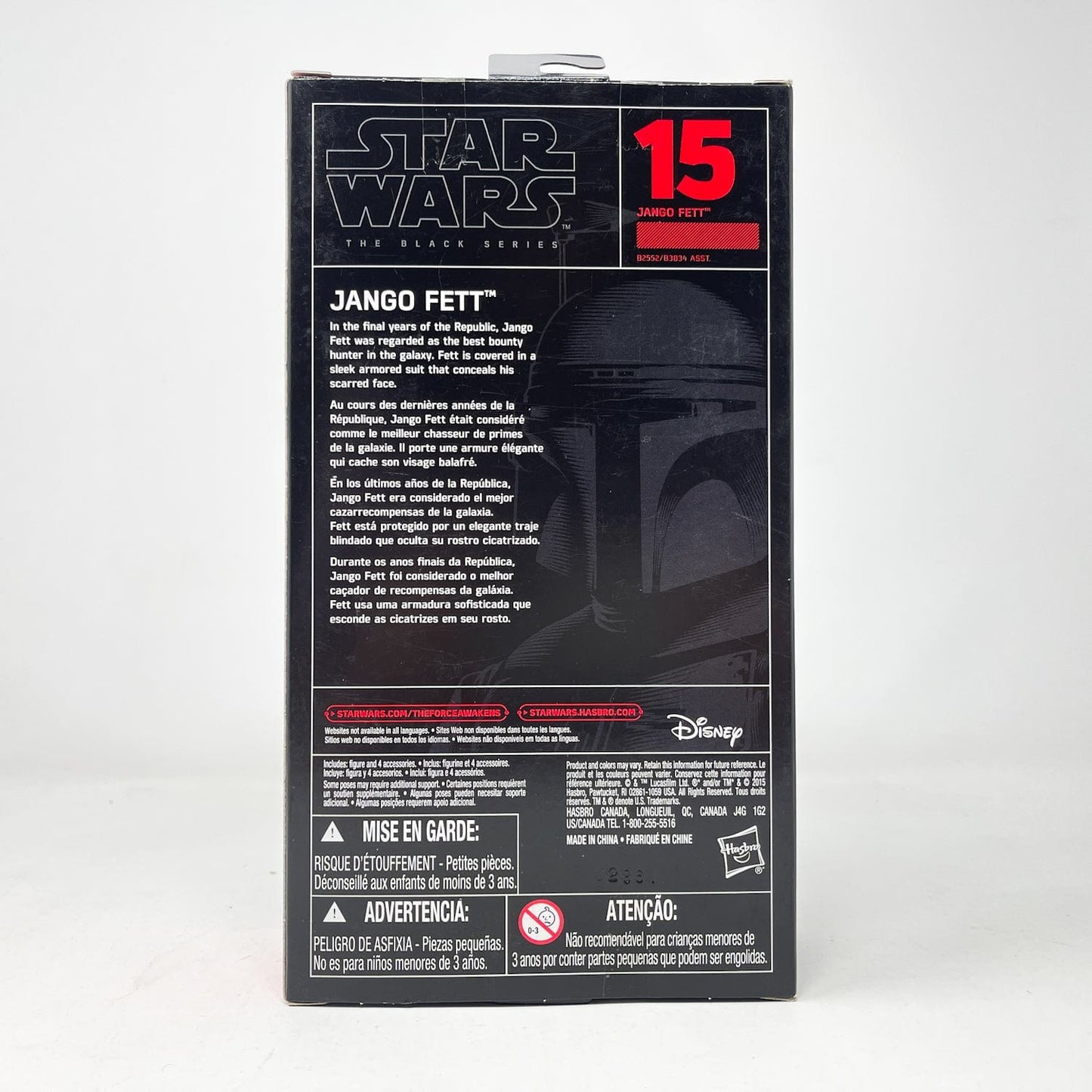 Vintage Hasbro Star Wars Black Series Sealed Figures Jango Fett #15 (2016) - Black Series Hasbro Star Wars Action Figure