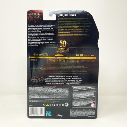 Vintage Hasbro Star Wars Black Series Sealed Figures Jar Jar Binks (TPM) - 50th Anniversary - Hasbro Black Series (2021)