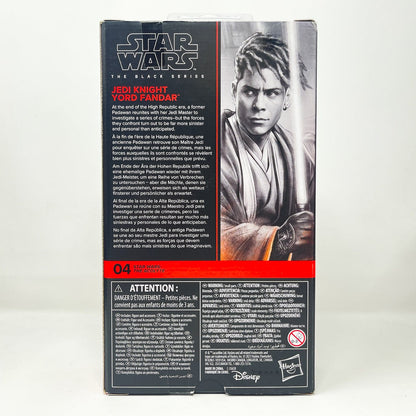 Vintage Hasbro Star Wars Black Series Sealed Figures Jedi Knight Yord Fandar - Black Series Hasbro Star Wars