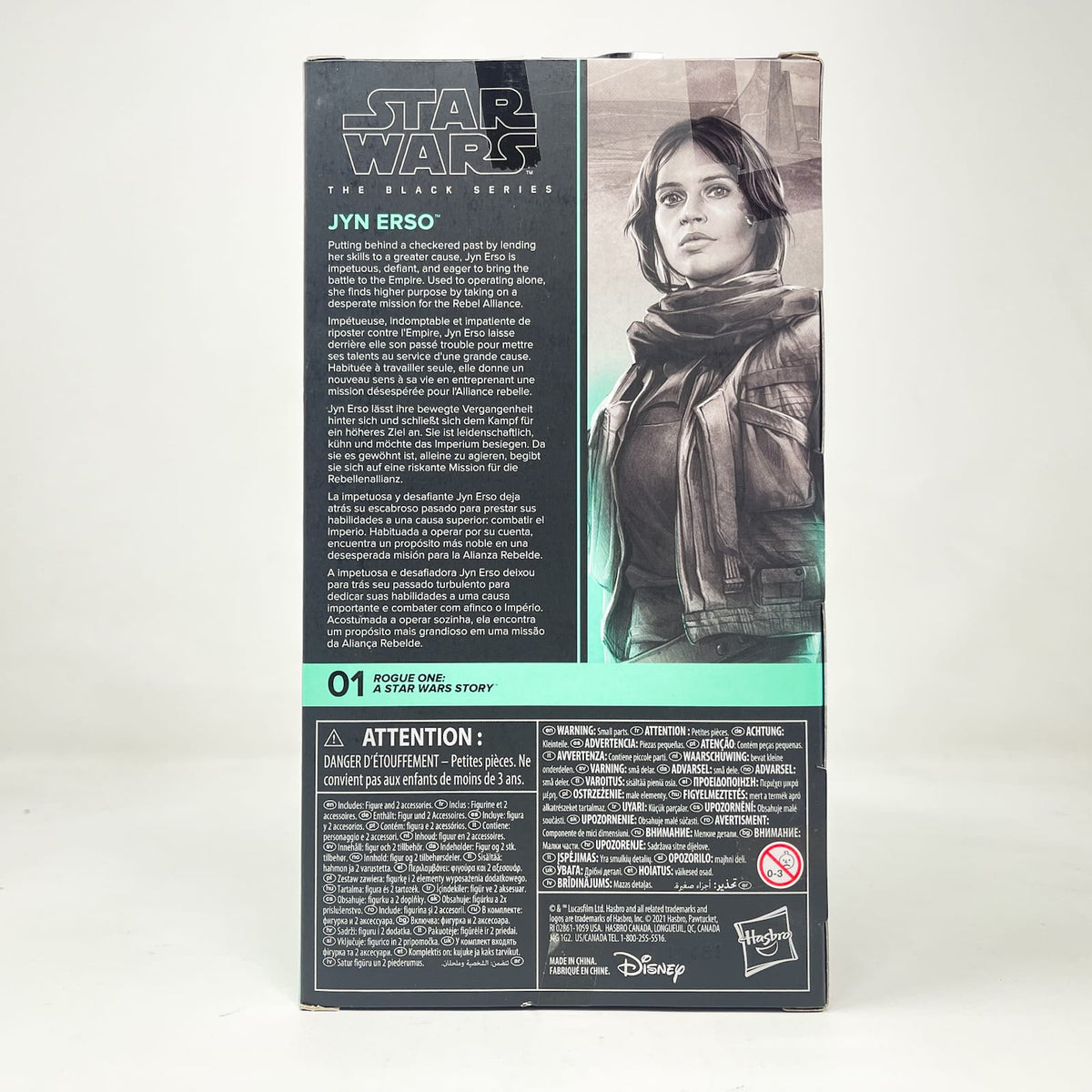 Vintage Hasbro Star Wars Black Series Sealed Figures Jyn Erso (Rogue One) RO01 - Hasbro Black Series (2021)